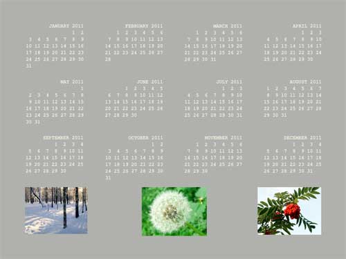 Printed Calendars